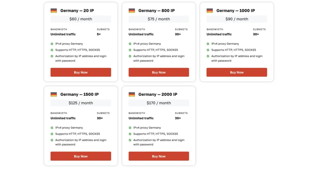 Buy German Proxies